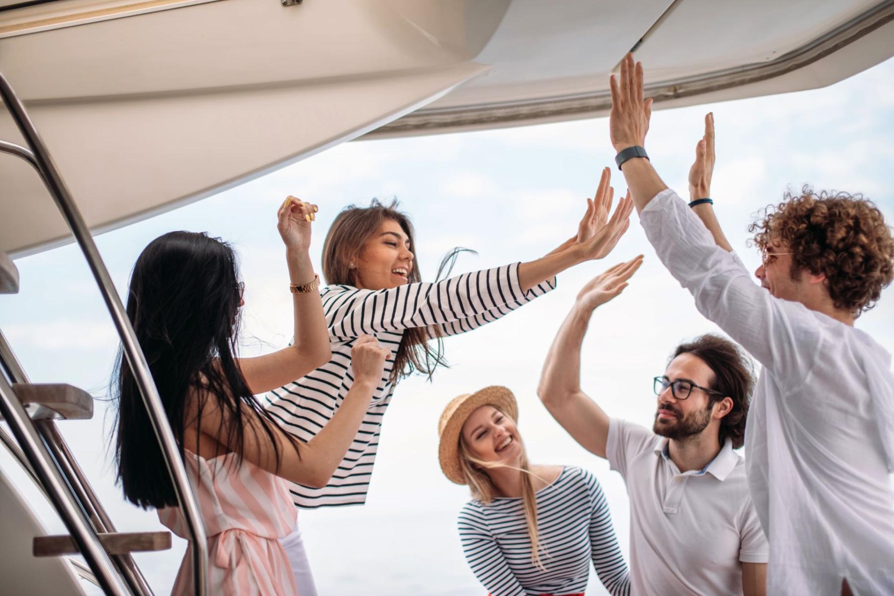 corporate , team buildings , charter a yacht , mykonos , greece