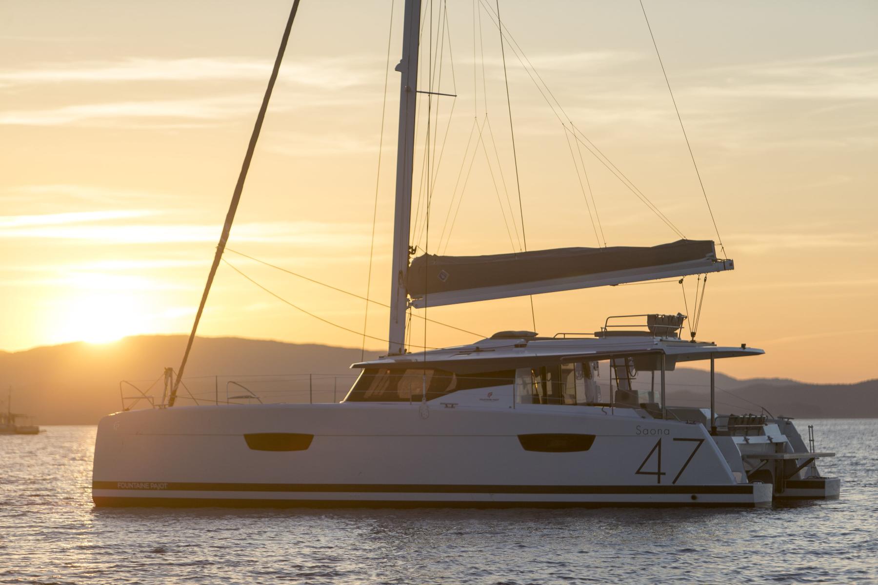 Private Sunset Catamaran Experience in Mykonos with Guests on Board