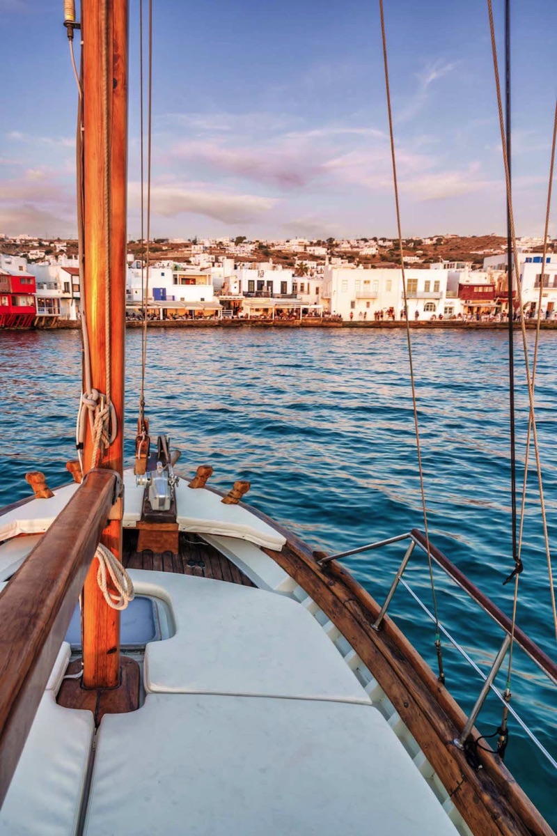 Authentic Mykonos experience – Explore the coastline on a traditional wooden caique