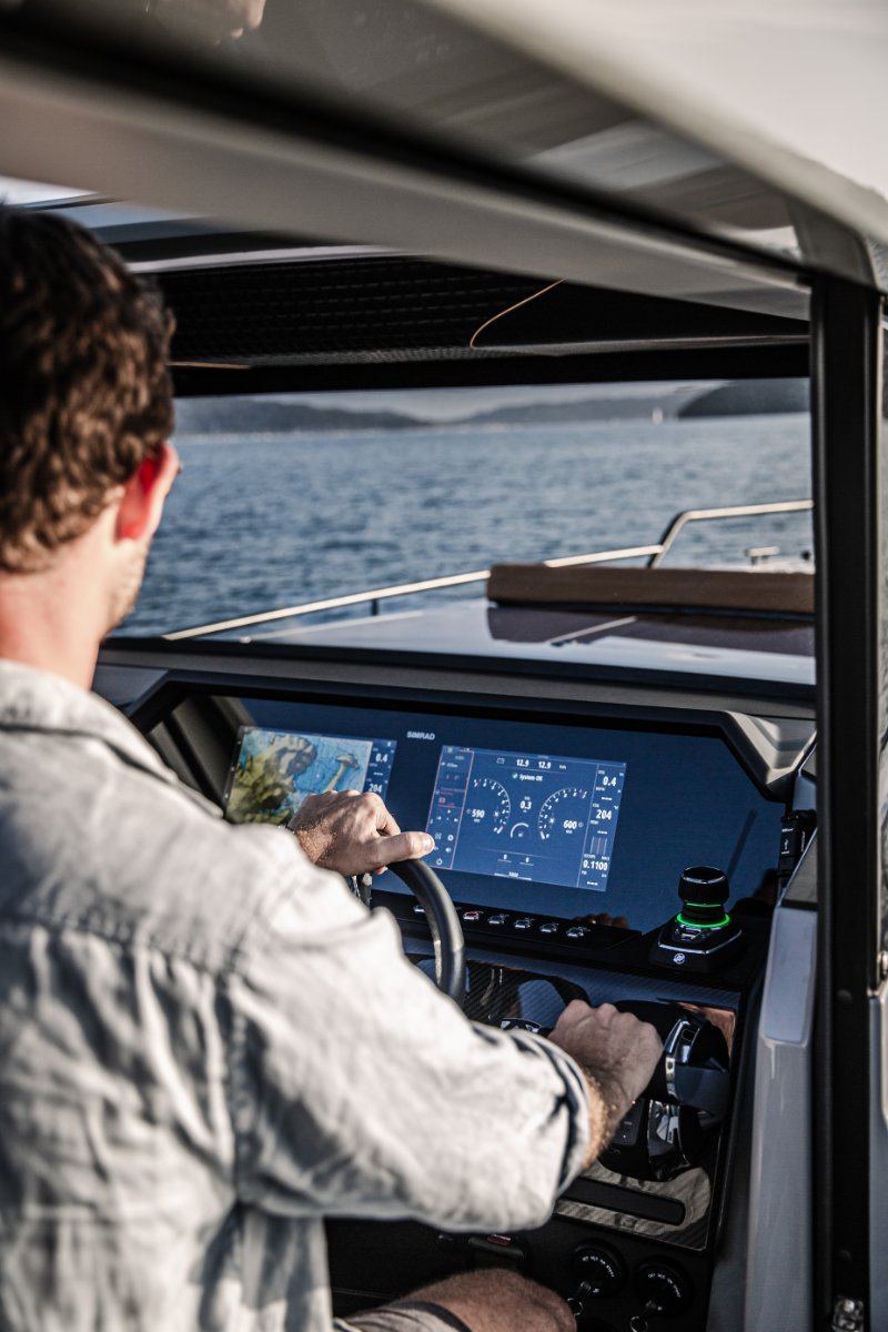 Exclusive Mykonos boat tour aboard the high-performance Axopar Brabus
