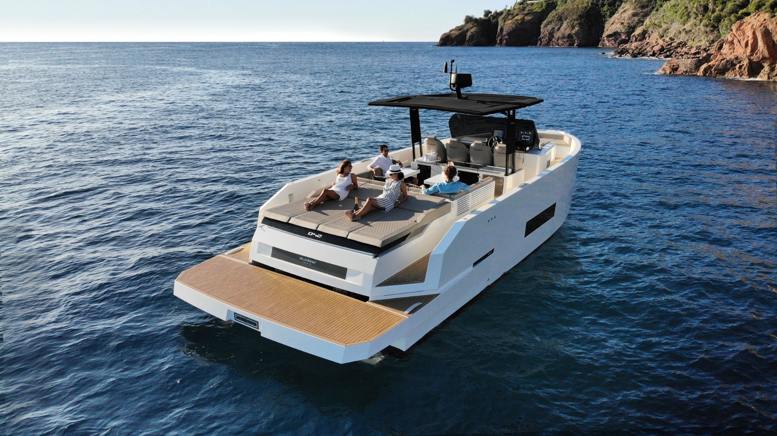 Private yacht cruise in Mykonos aboard the elegant De Antonio 42.