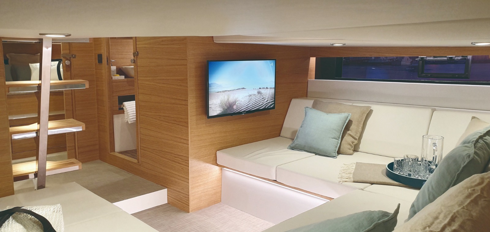 Private yacht cruise in Mykonos aboard the elegant De Antonio 42.