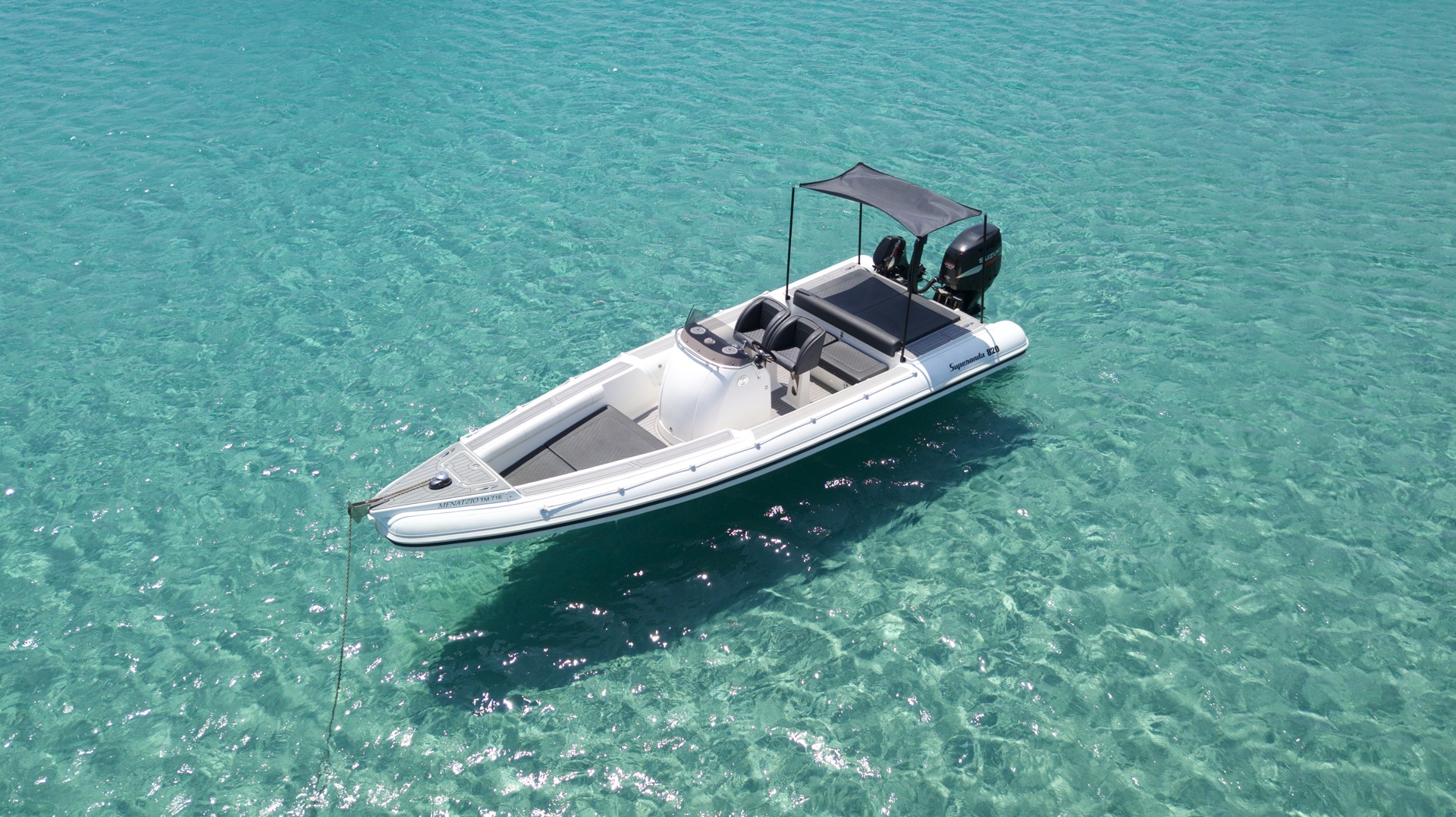 Superonda RIB boat daily cruise – Explore Mykonos with speed, comfort, and style.