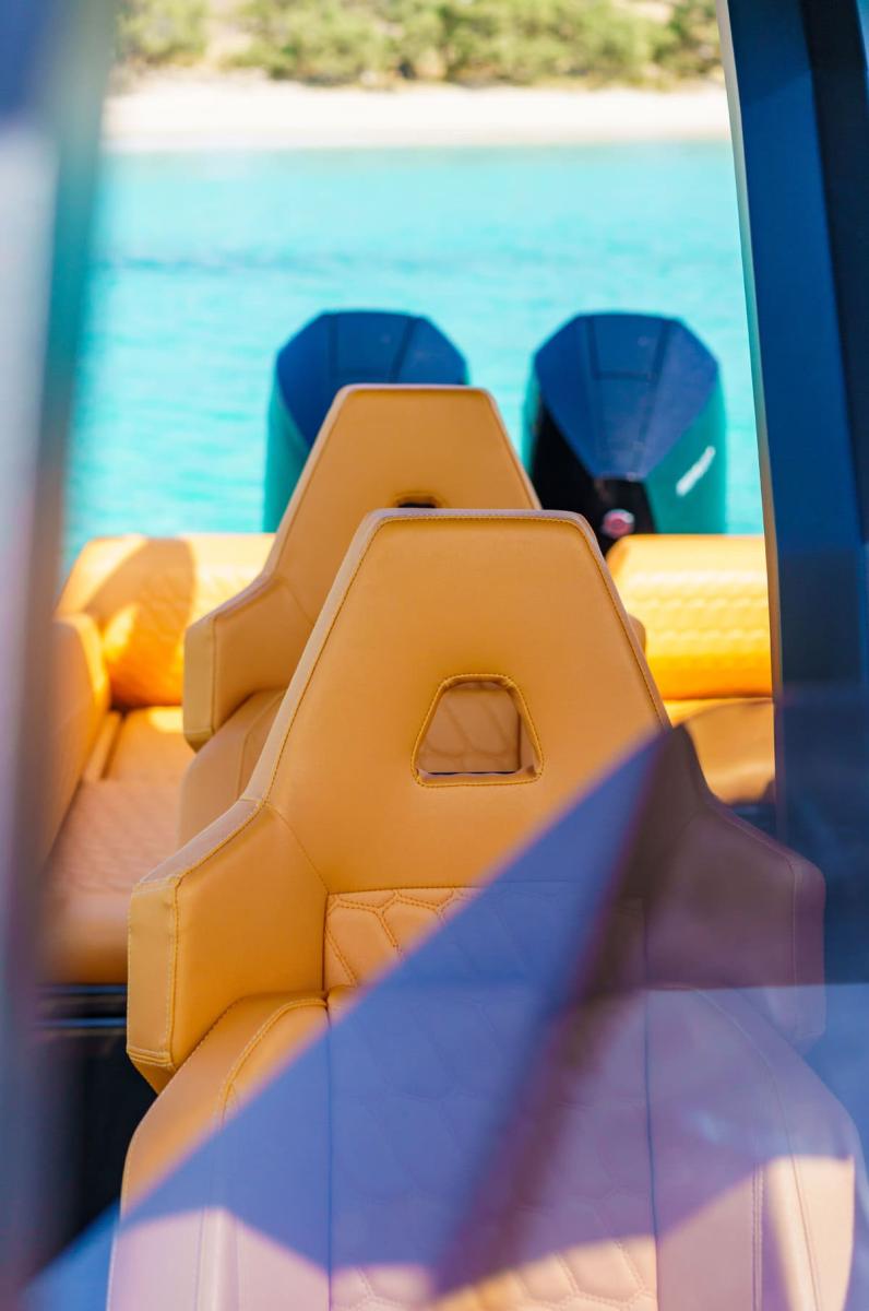 Skipper 34 RIB for rent in Mykonos – Perfect for beach hopping, sightseeing, and relaxation