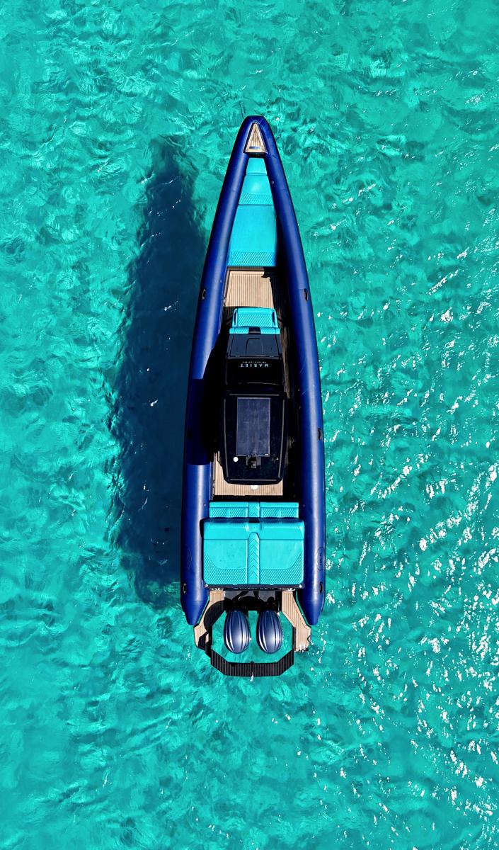 Private Zen 40 RIB boat cruise – Explore Mykonos and hidden coastal gems.
