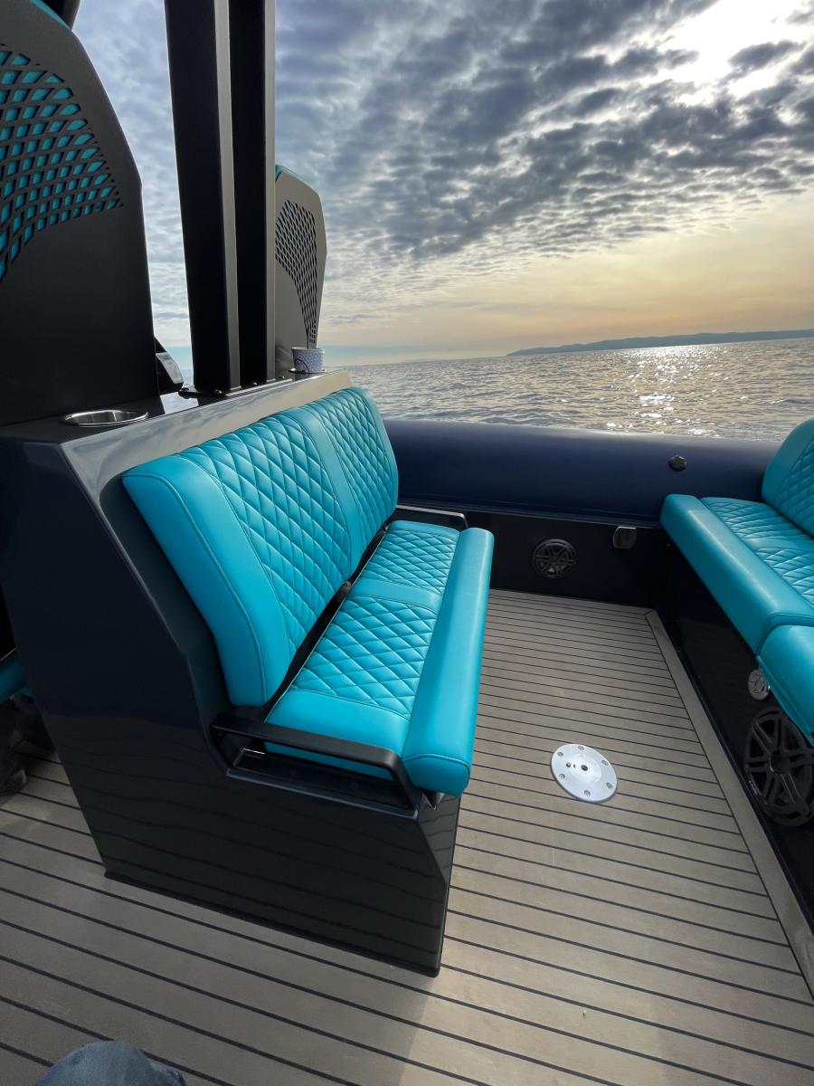 Private Zen 40 RIB boat cruise – Explore Mykonos and hidden coastal gems.
