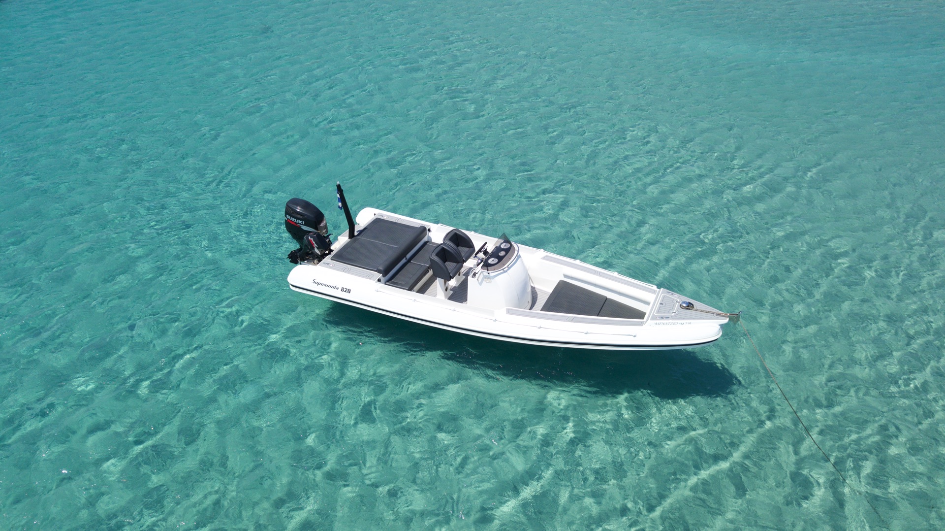 Superonda RIB boat daily cruise – Explore Mykonos with speed, comfort, and style.